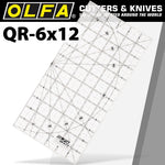 QUILT RULER IMPERIAL 6IN X 12IN - Power Tool Traders