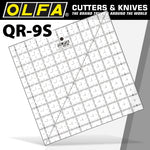 QUILT RULER 9' X 9' SQUARE WITH GRID - Power Tool Traders