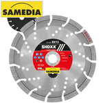 DIAMOND BLADE 230MM SEGMENTED IND REINF. CONCRETE LONG LIFE SHOXX BX13 - Power Tool Traders