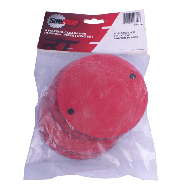 PHENOLIC INSERT RING ZERO CLARANCE 4PC SET FOR ROUTER LIFT RT-LFT SAWS