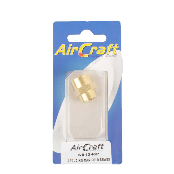 REDUCING MANIFOLD BRASS 1/8X1/4 F/F 1PC PACK