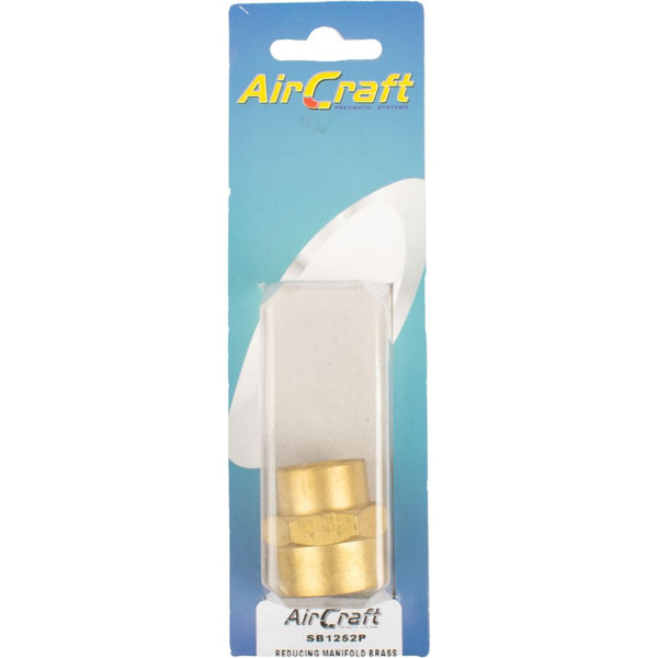 REDUCING MANIFOLD BRASS 1/2X3/4 F/F 1PC PACK