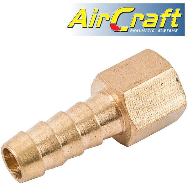 HOSE TAIL CONNECTOR BRASS 1/4F X 13MM - Power Tool Traders