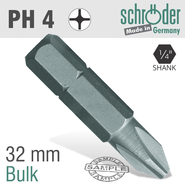 PHIL.NO.4 X 32MM INS.BIT - Power Tool Traders