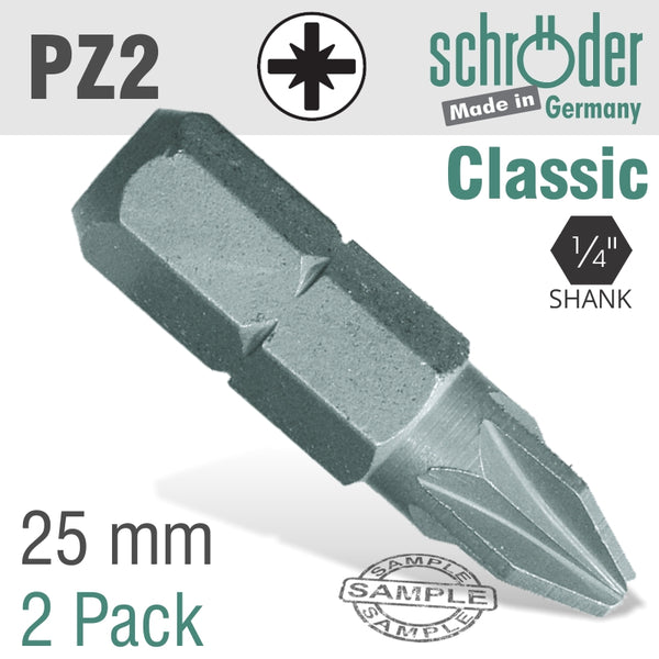 POZI.NO.2X25MM CLASSIC BIT 2CD - Power Tool Traders