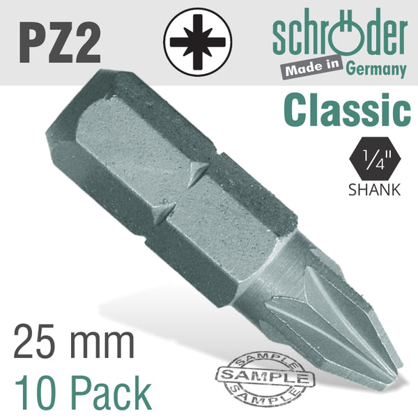 POZI.NO.2X25MM CLASSIC BIT 10C - Power Tool Traders