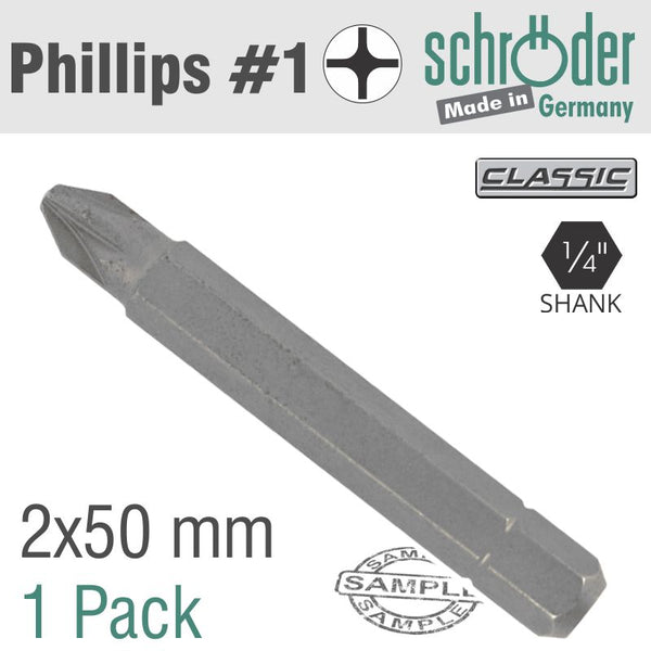 PHIL.NO.2X50MM CLASSIC INSERT BIT - Power Tool Traders