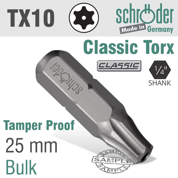 TORX TAMPER RESIST.T10 25MM - Power Tool Traders