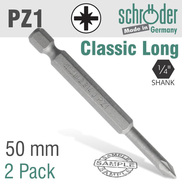 POZI.NO.1X50MM CLASSIC BIT 2CD - Power Tool Traders