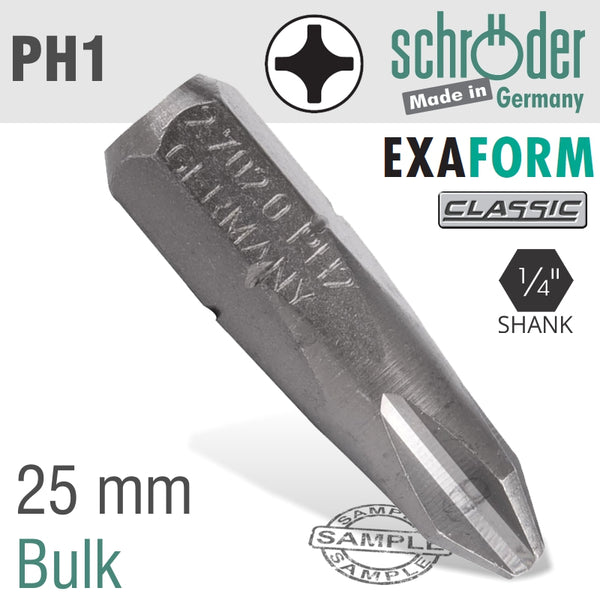 PH1 EXAFORM CLASSIC INSERT BIT 25MM BULK - Power Tool Traders