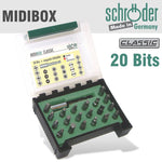 MIDI-BOX 21 PCE PH PZ HEX TX SLOT SQ WITH MAG BIT HOLDER - Power Tool Traders
