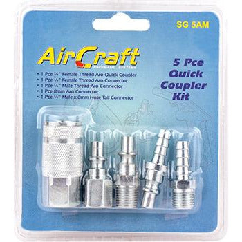 QUICK COUPLER 5 PIECE SET (ARO QUICK COUPLER) - Power Tool Traders