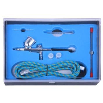 AIR BRUSH KIT 0.2 0.3 0.5MM NOZZLES WITH 1.8M AIR HOSE - Power Tool Traders