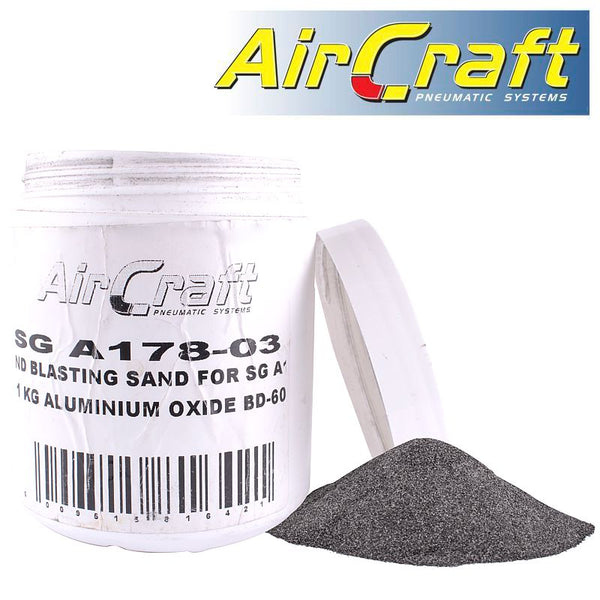 SAND BLASTING SAND FOR SG A178 120GRIT 1 KG ALUMINIUM OXIDE BD-60 - Power Tool Traders