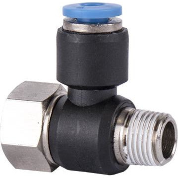 PU HOSE FITTING TEE 4MM X 1/8'F X 1/8'M - Power Tool Traders