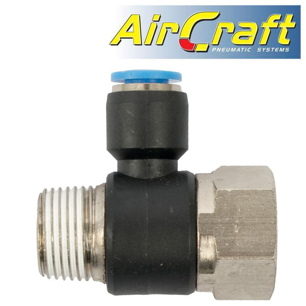 PU HOSE FITTING TEE 6MM X 3/8'F X 3/8'M - Power Tool Traders