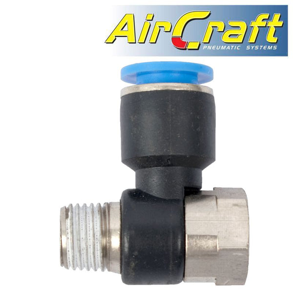 PU HOSE FITTING TEE 10MM X 1/4'F X 1/4'M - Power Tool Traders