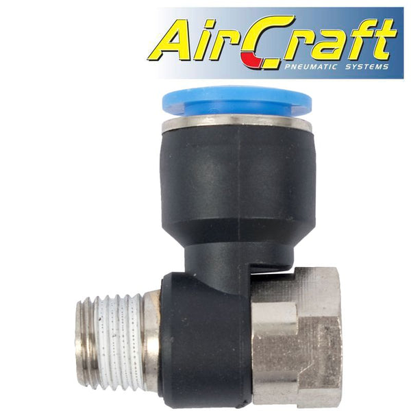 PU HOSE FITTING TEE 12MM X 1/4'F X 1/4'M - Power Tool Traders