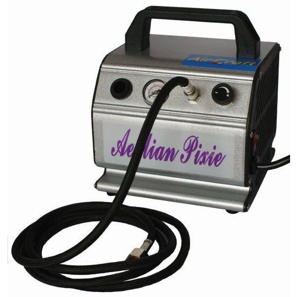 AIRBRUSH COMP 1/6 HP  W/HOSE & FILTER SINGLE OUTLET - Power Tool Traders