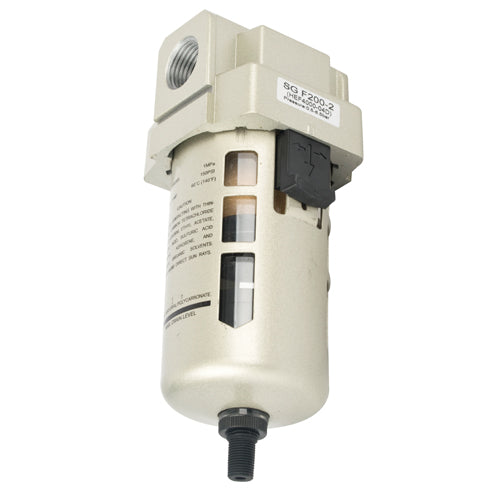 1/2" To 1" BSP Auto Drain Water Trap Filter - Removes Water From Air Lines (Pneumatic)