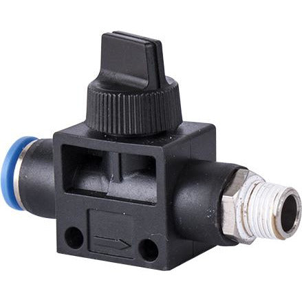 PU HOSE FITTING VALVE 8MM X 1/8'M - Power Tool Traders