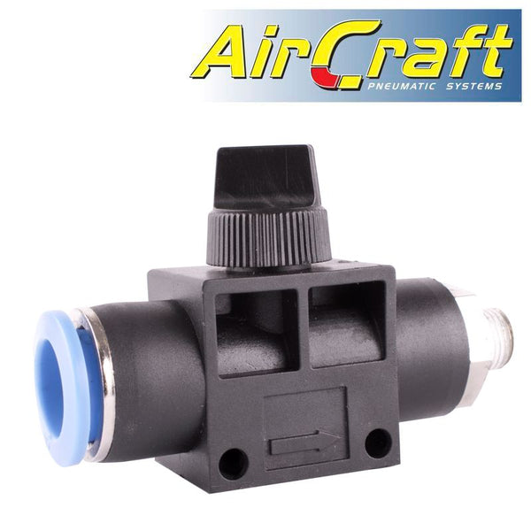 PU HOSE FITTING VALVE 12MM X 1/8'M - Power Tool Traders