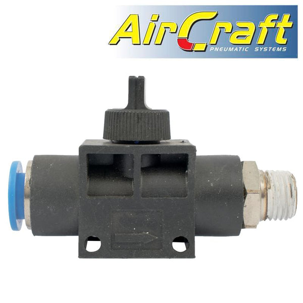 PU HOSE FITTING VALVE 10MM X 1/4'M - Power Tool Traders