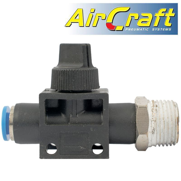 PU HOSE FITTING VALVE 6MM X 3/8'M - Power Tool Traders