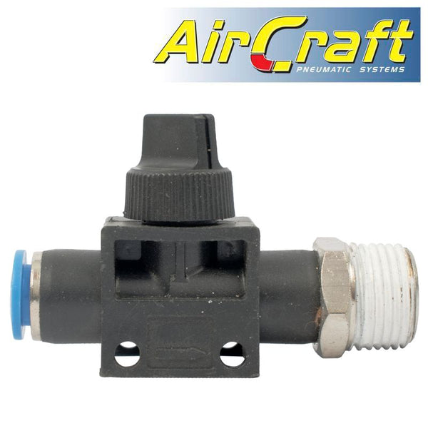 PU HOSE FITTING VALVE 8MM X 3/8'M - Power Tool Traders