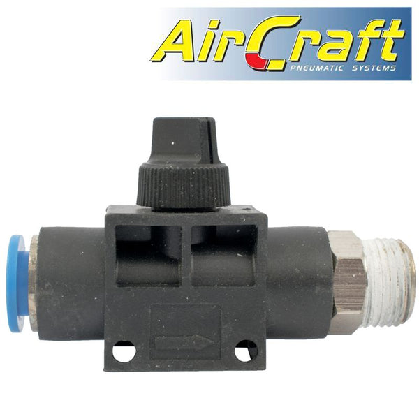 PU HOSE FITTING VALVE 10MM X 3/8'M - Power Tool Traders