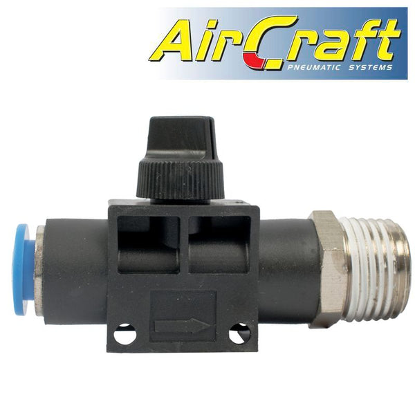 PU HOSE FITTING VALVE 10MM X 1/2'M - Power Tool Traders