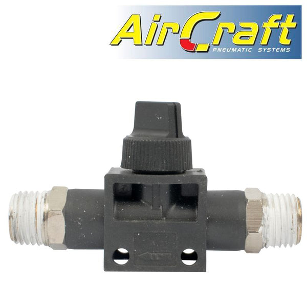 PU HOSE FITTING VALVE 1/4'M X 1/4'M - Power Tool Traders
