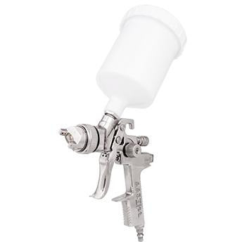 SPRAY GUN HVLP GRAVITY 1.4MM S/S NOZZLE & NEEDLE WITH PLASTIC CUP - Power Tool Traders