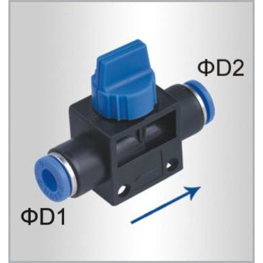 PU HOSE FITTING VALVE 8MM-8MM - Power Tool Traders