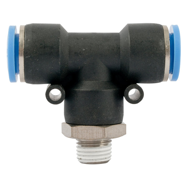 PU HOSE FITTING TEE 12MM-1/4 M - Power Tool Traders