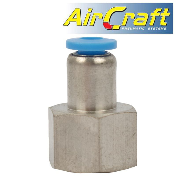 PU HOSE FITTING STRAIGHT STUD 4MM-1/4 F - Power Tool Traders