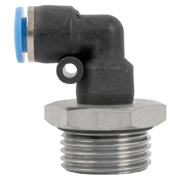 ELBOW W/O-RING 6MM-1/2 M PU HOSE FITTING - Power Tool Traders