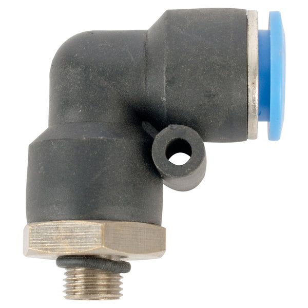 ELBOW W/O-RING 12MM-1/8 M PU HOSE FITTING - Power Tool Traders