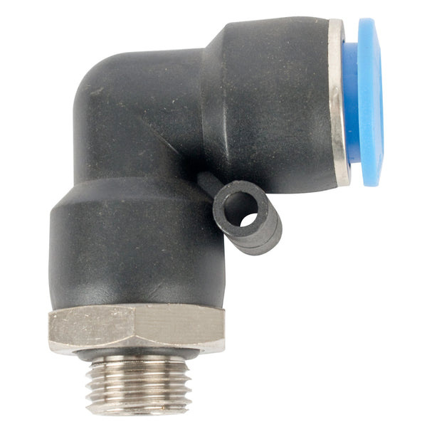 ELBOW W/O-RING 12MM-1/4 M PU HOSE FITTING - Power Tool Traders