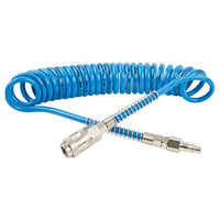 SPIRAL POLYP HOSE 4M X 8MM WITH QUICK COUPLERS BX15PU4-5 - Power Tool Traders