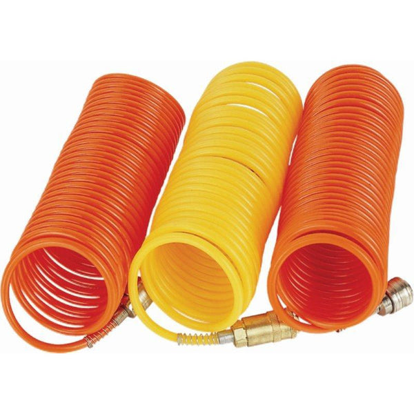 SPIRAL POLYP HOSE 4M X 10MM WITH QUICK COUPLERS - Power Tool Traders