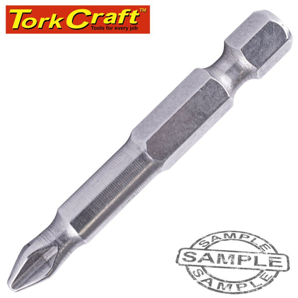 STAINLESS  SCREWDRIVER BIT PH2 X 50MM RED SHANK - Power Tool Traders