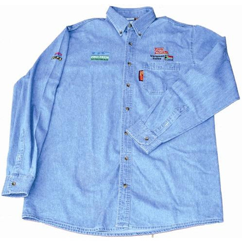 VERMONT BLUE DENIM SHIRT SMALL STONE WASHED - Power Tool Traders