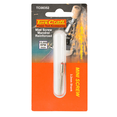 MINI SCREW MANDREL REINFORCED 3.2MM SHANK - Power Tool Traders
