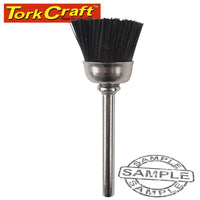 MINI NYLON BRISTLE BRUSH 12.7MM CUP 3.2MM SHANK - Power Tool Traders
