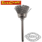 MINI CARBON STEEL BRUSH 12.7MM CUP 3.2MM SHANK - Power Tool Traders