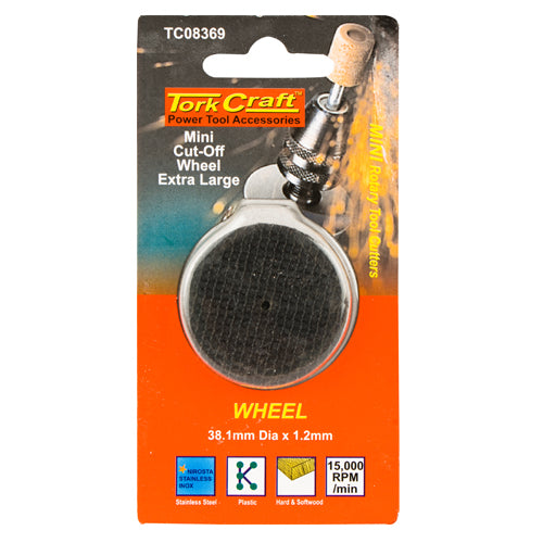 MINI CUT-OFF WHEEL EXTRA LARGE 38.1MM X 1.2MM - Power Tool Traders