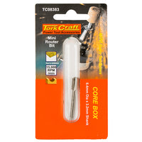 MINI ROUTER BIT 6.4MM CORE BOX 3.2MM SHANK - Power Tool Traders