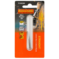 MINI ROUTER BIT 3.2MM STRAIGHT 3.2MM SHANK - Power Tool Traders