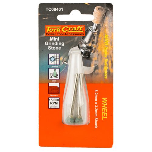 MINI GRINDING STONE 10.3MM WHEEL 3.2MM SHANK - Power Tool Traders